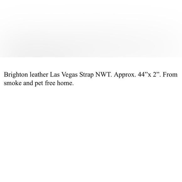 Brighton Las Vegas leather bag strap NWT - Picture 5 of 5